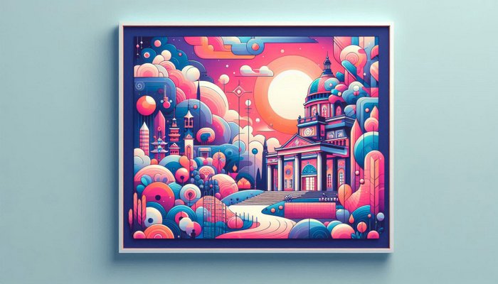 تابلو نقاشی زیبا درباره داستان